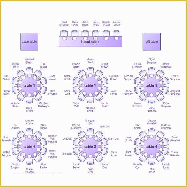 Free event Seating Chart Template Of the Uk Wedding Pany the Venue Dresser Seating Plans