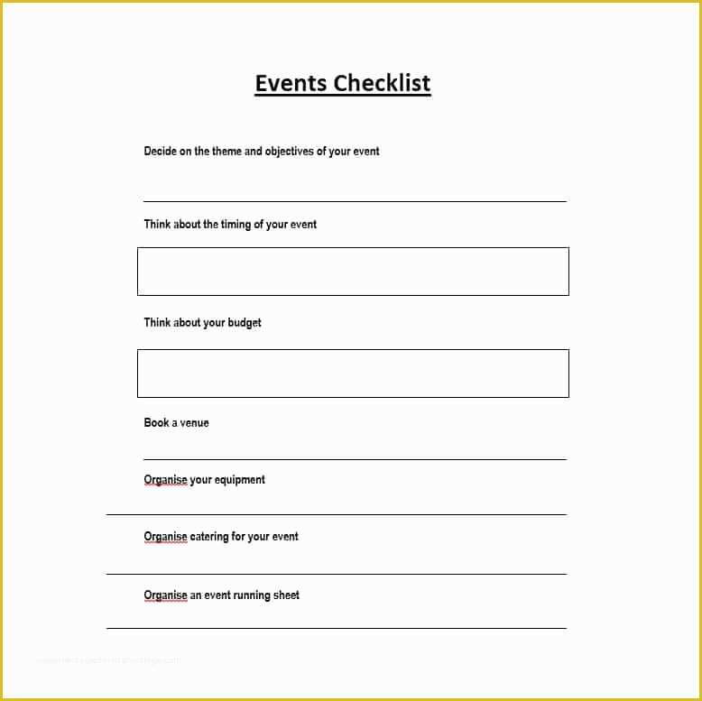 Free event Templates Of 50 Professional event Planning Checklist Templates