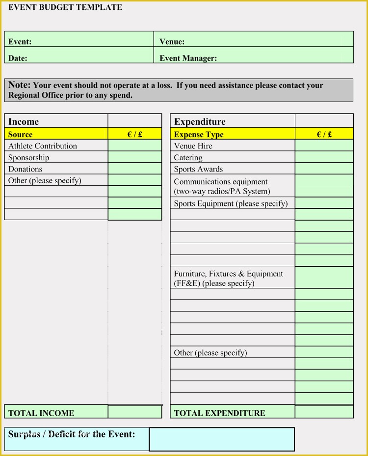 Free event Templates Of Free event Bud and Cost Planning Templates Excel