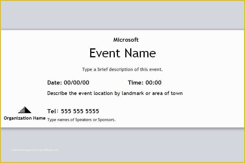 Free event Ticket Template Of event Ticket Template