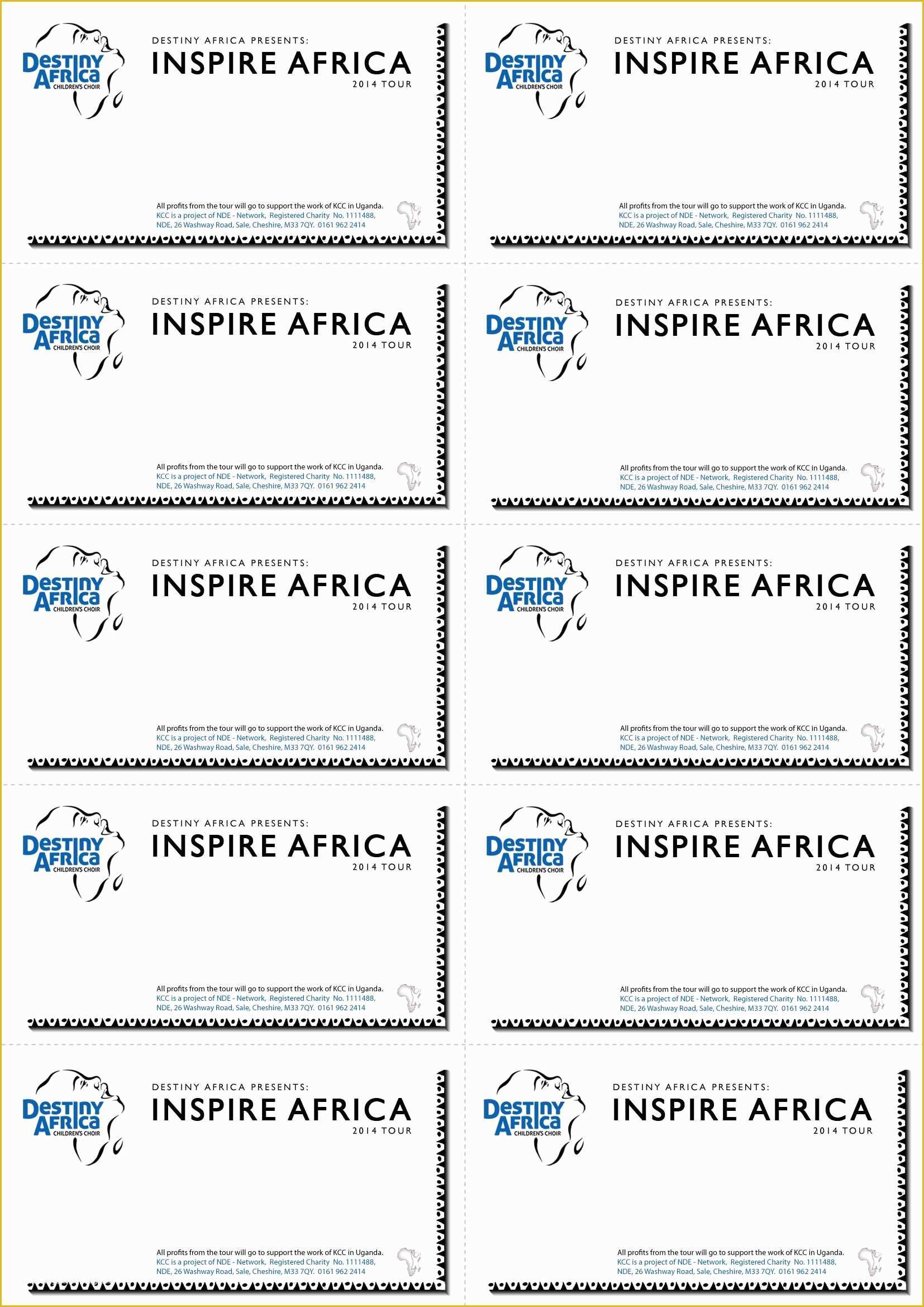Free event Ticket Template Of event Ticket Template Word Bamboodownunder