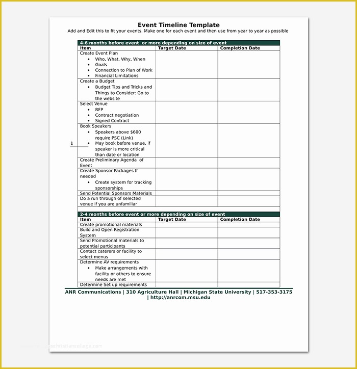 Free event Timeline Template Of event Timeline Template Free for Word & Pdf Dotxes