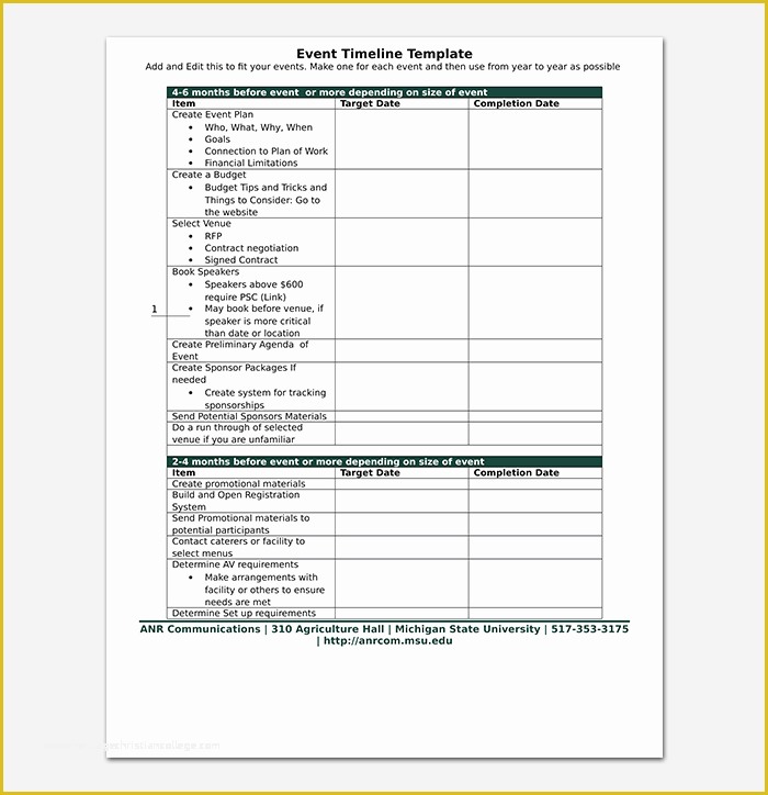 Free event Timeline Template Of event Timeline Template Free for Word & Pdf Dotxes