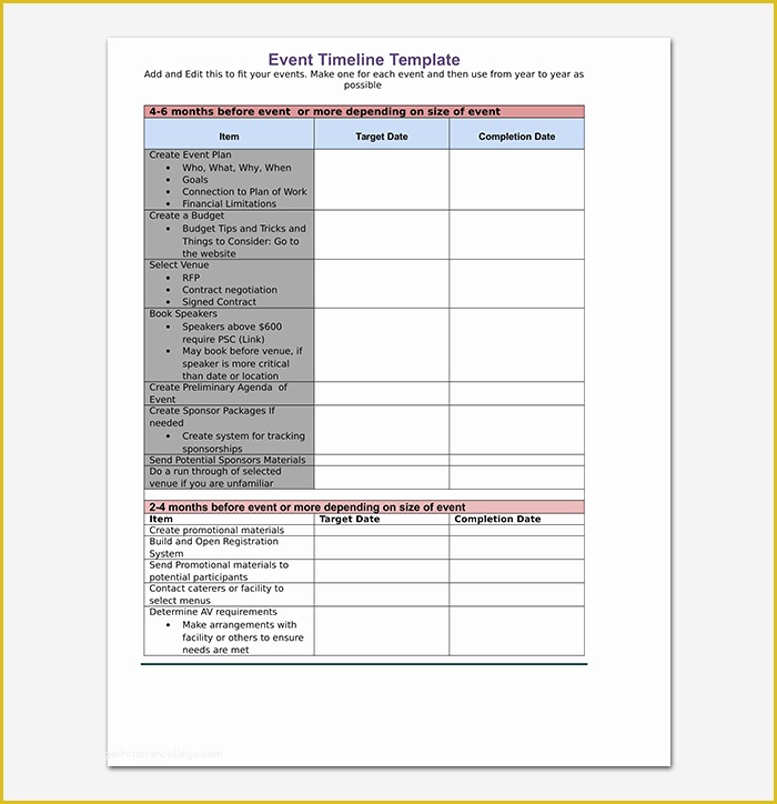 Free event Timeline Template Of event Timeline Template Free for Word & Pdf Dotxes