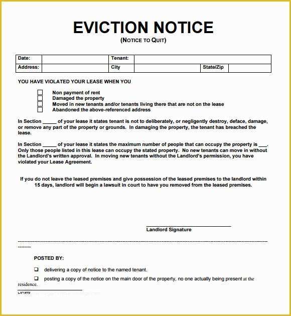 free-eviction-notice-template-florida-of-8-notice-to-vacate-samples