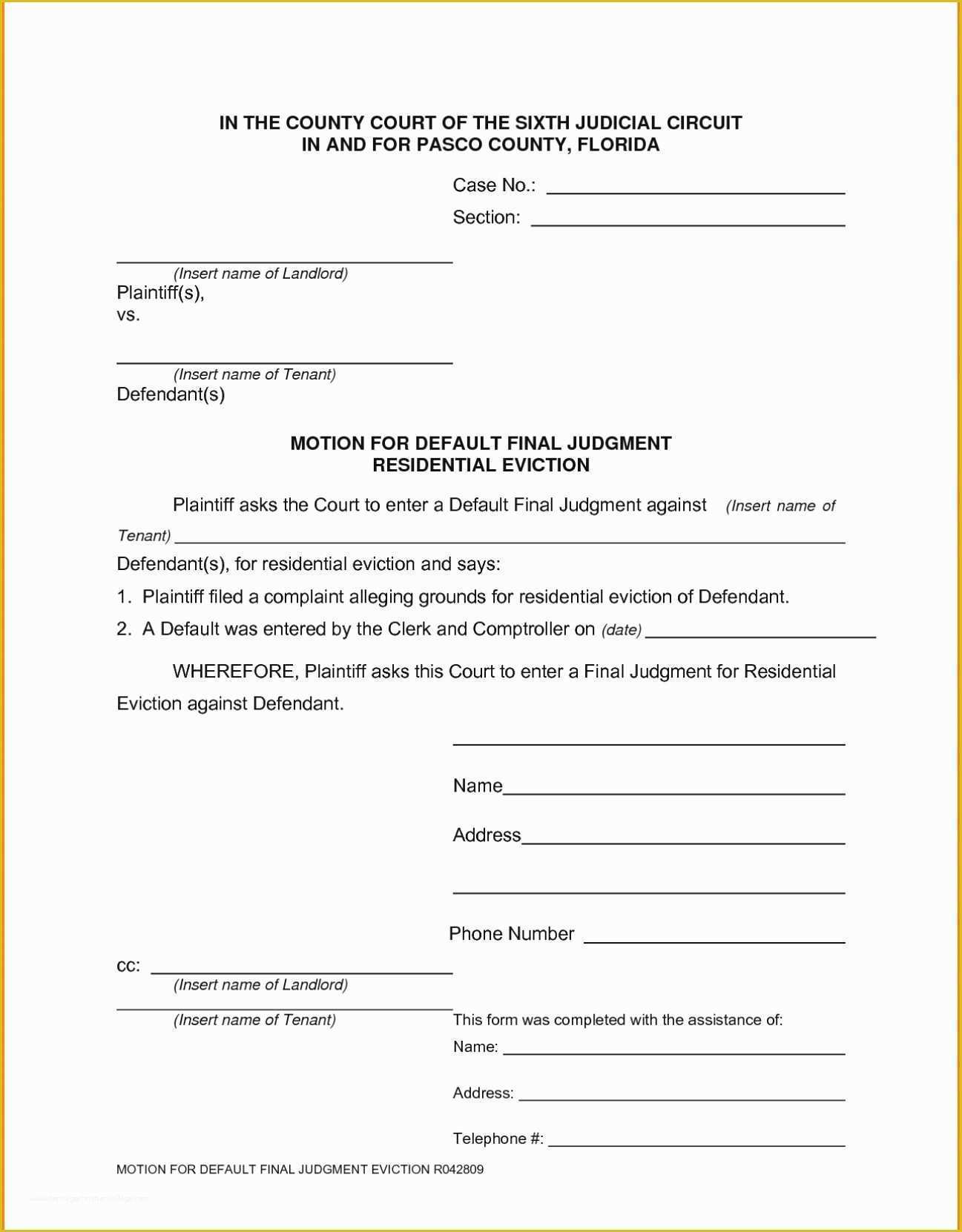 Free Eviction Notice Template Florida Of Best 15 Day Eviction Notice Florida Template