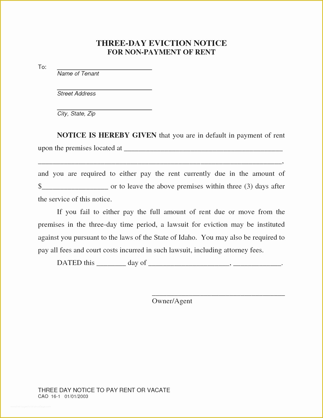 Free Eviction Notice Template Florida Of Blank Eviction Notice Word Resume Templates Free Doc