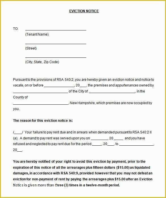 Free Eviction Notice Template Pa Of 38 Eviction Notice Templates Pdf Google Docs Ms Word