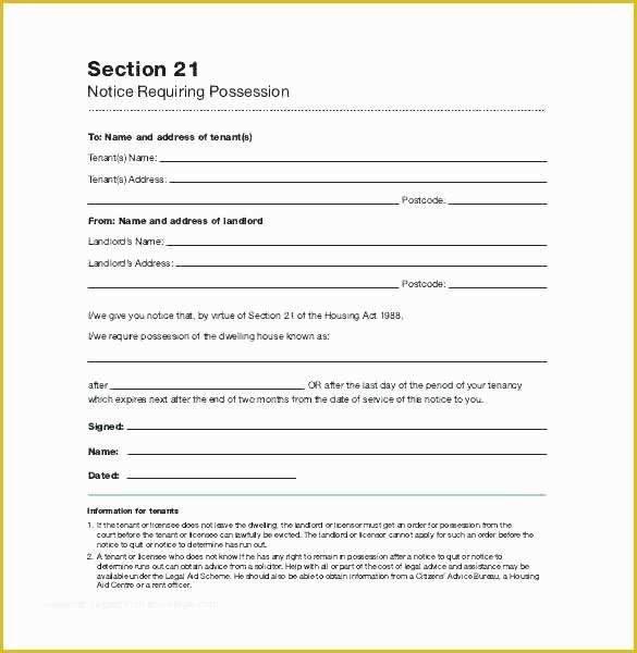 Free Eviction Notice Template Pa Of Free Eviction Notice Template Pa