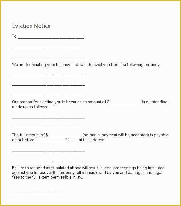 Free Eviction Notice Template Pa Of Free Eviction Notice Template Pa