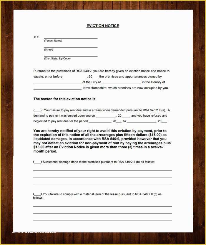 Free Eviction Notice Template Pdf Of 12 Free Eviction Notice Templates for Download Designyep