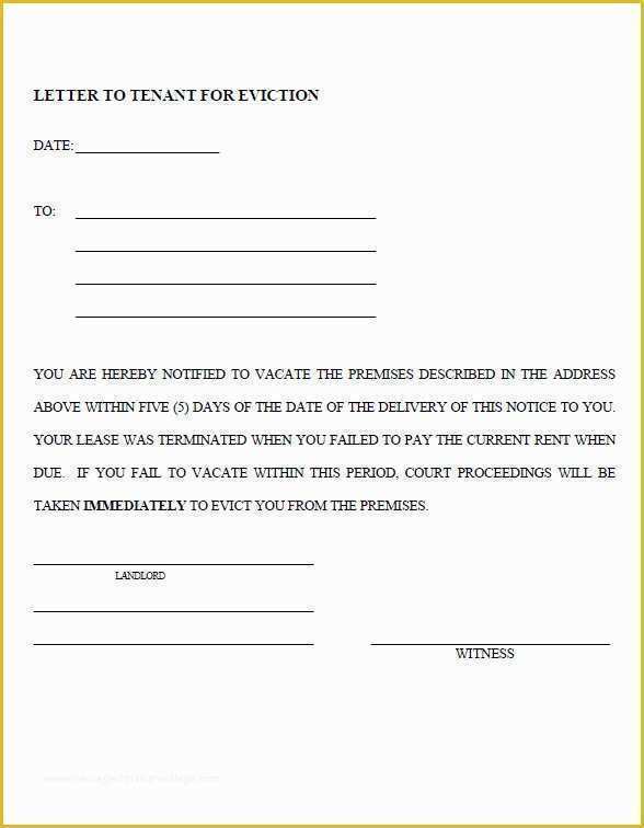 Free Eviction Notice Template Pdf Of 43 Eviction Notice Templates Pdf Doc Apple Pages