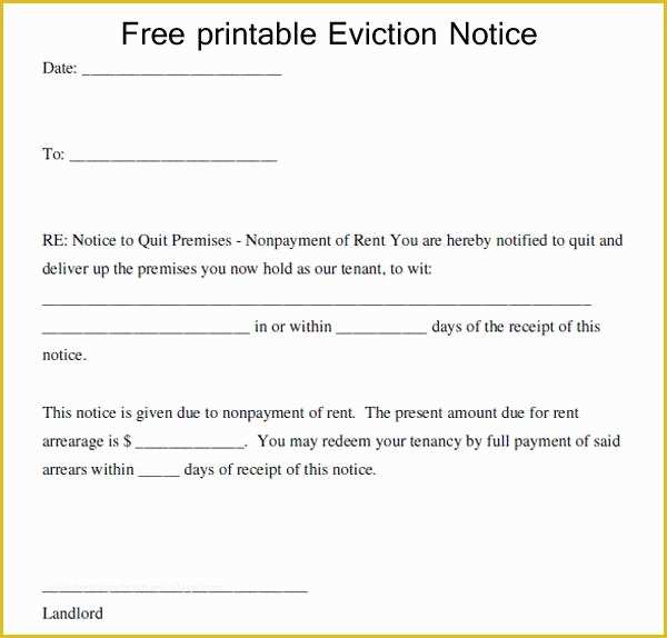 Free Eviction Notice Template Pdf Of Download Eviction Notice Template for Free Tidytemplates