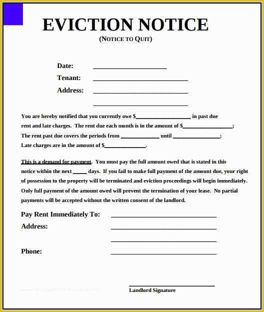 Free Eviction Notice Template Pdf Of Eviction Notice Template New York State