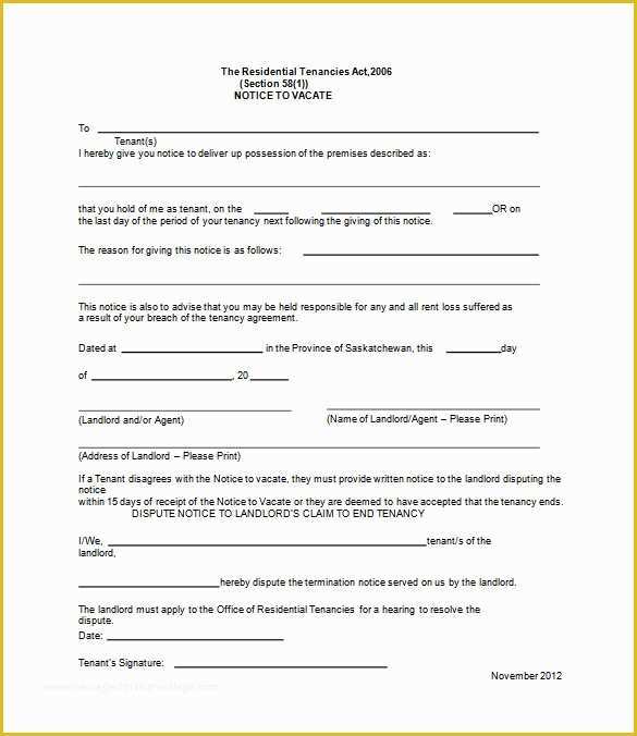 Free Eviction Notice Template Pdf Of Eviction Notice Template