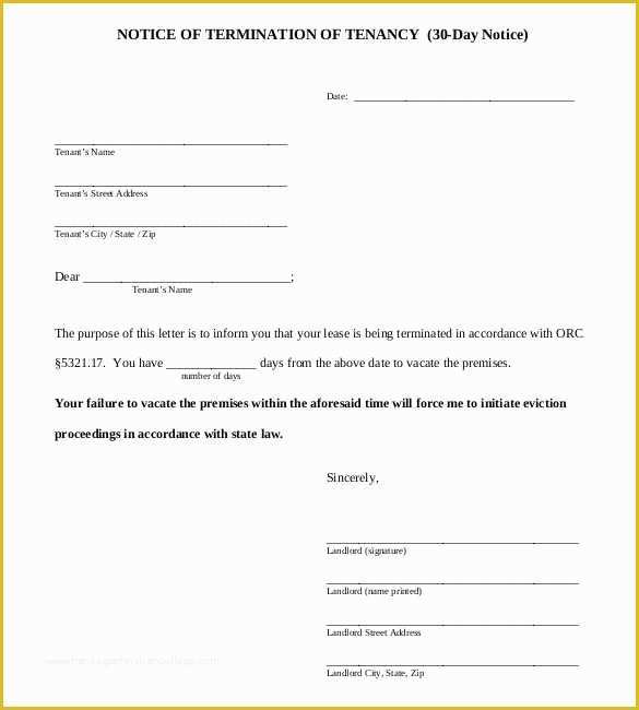 Free Eviction Notice Template Pdf Of Free Printable Eviction Notice