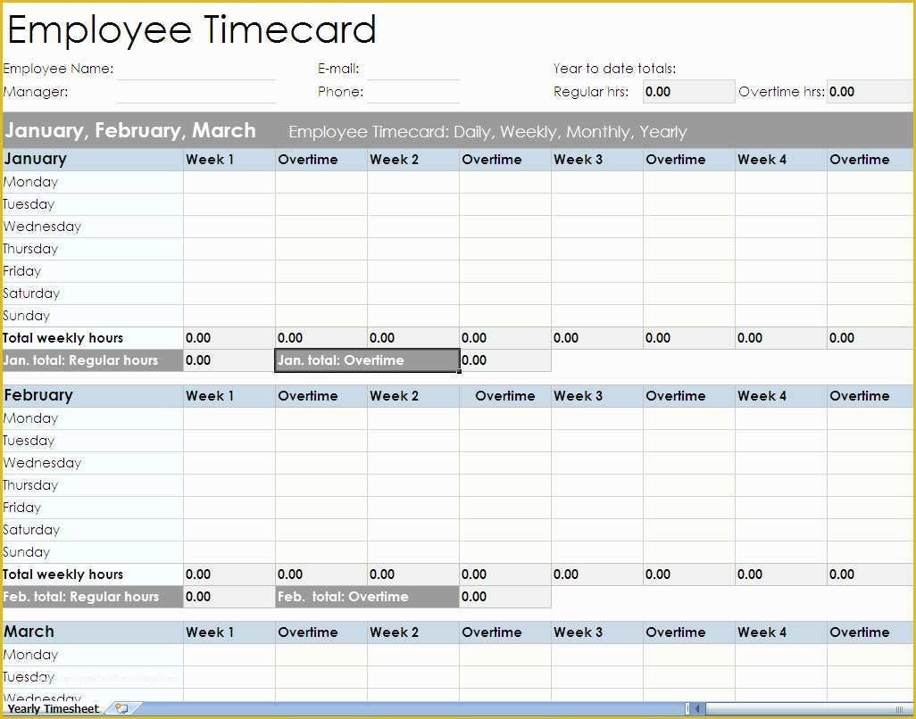 Free Excel Biweekly Timesheet Template Of Employee Timesheet Spreadsheet form Excel Templates