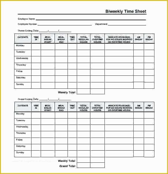 Free Excel Biweekly Timesheet Template Of Excel Biweekly Timesheet Template with formulas Readleaf