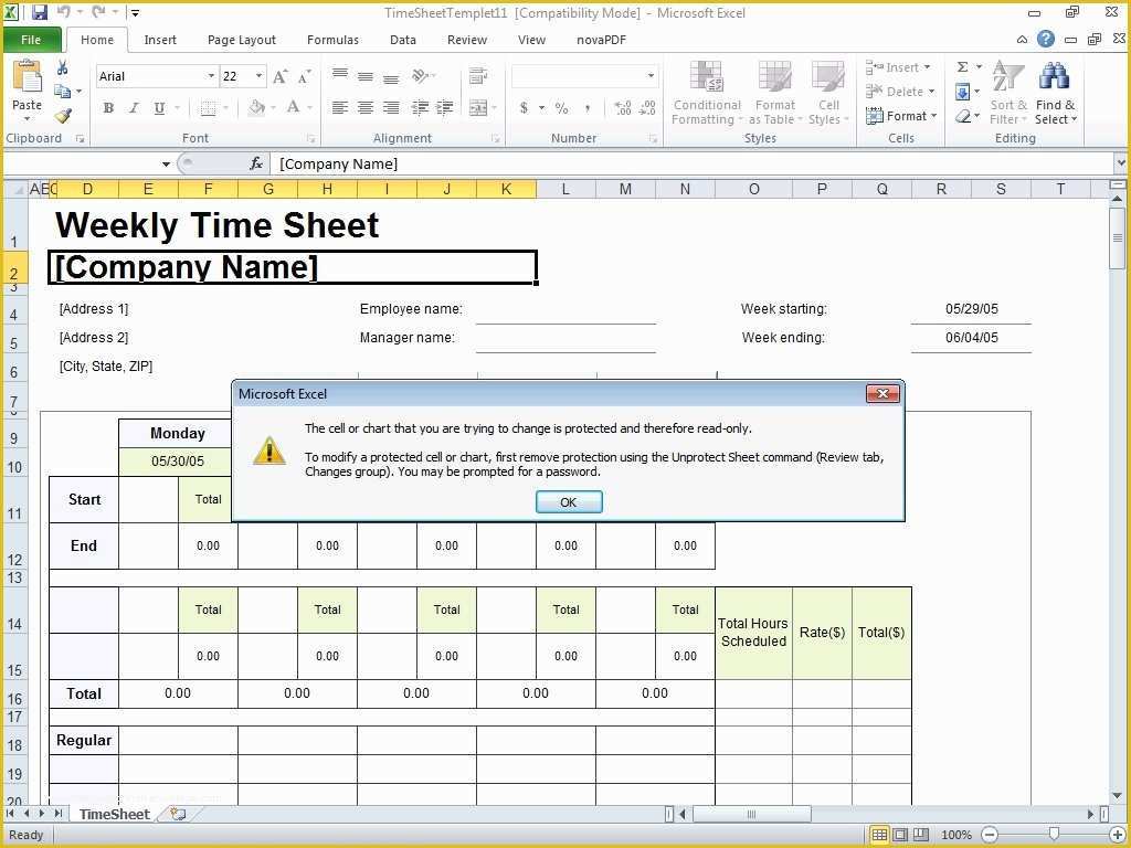 Free Excel Biweekly Timesheet Template Of Free Employee Timesheet Template Excel