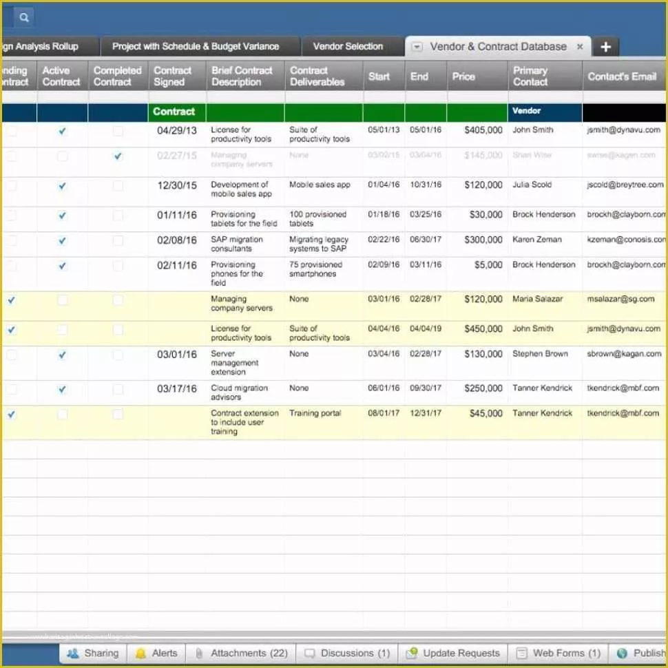 57 Free Excel Contract Management Template