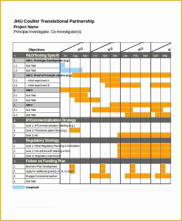 Free Excel Gantt Chart Template 2016 Of 13 Sample Excel Schedule Templates Free Example