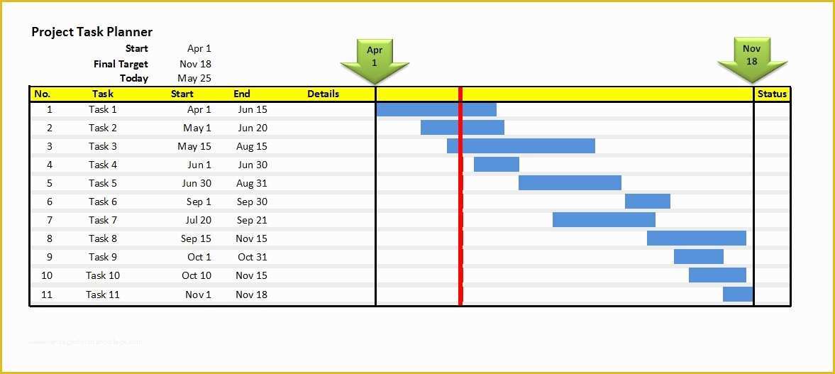 Free Excel Gantt Chart Template 2016 Of Download Gantt Chart Excel 2016