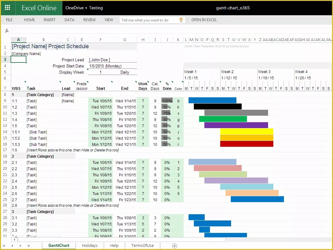 Free Excel Gantt Chart Template Of Free Gantt Chart Template for Excel