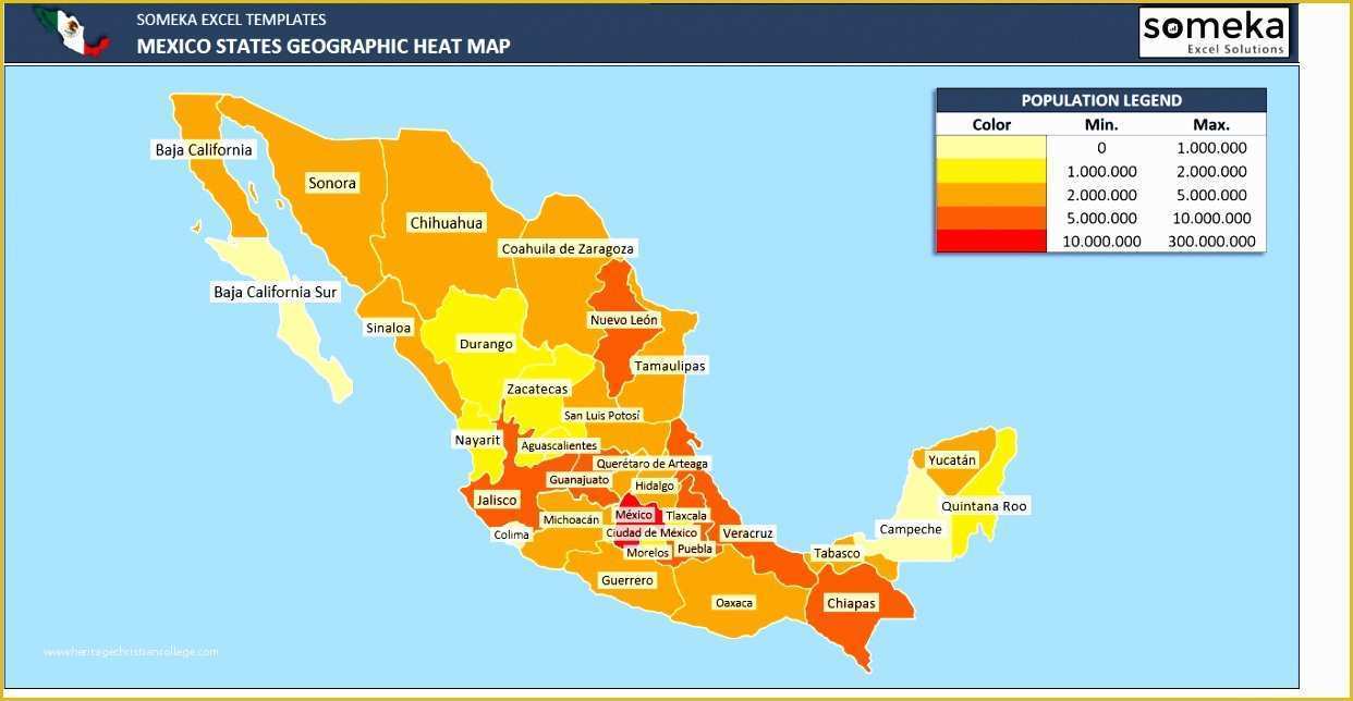 Free Excel Heat Map Template Of 10 Heat Map Template Excel Exceltemplates Exceltemplates