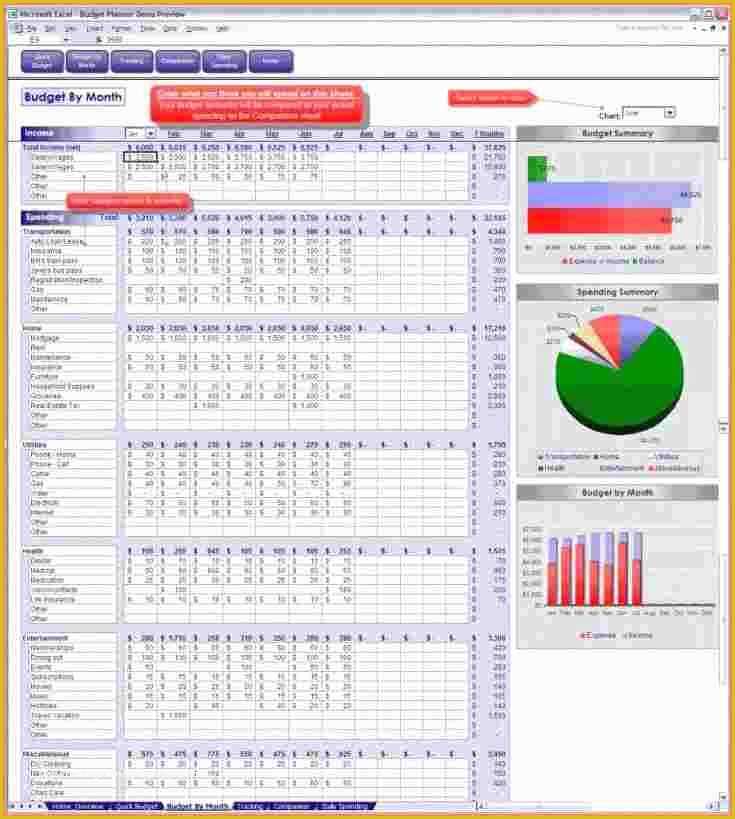 Free Excel Home Budget Template Of 7 Excel Spreadsheet Household Bud