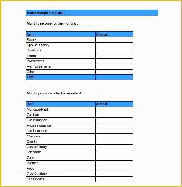 Free Excel Home Budget Template Of Excel Bud Template 25 Free Excel Documents Download