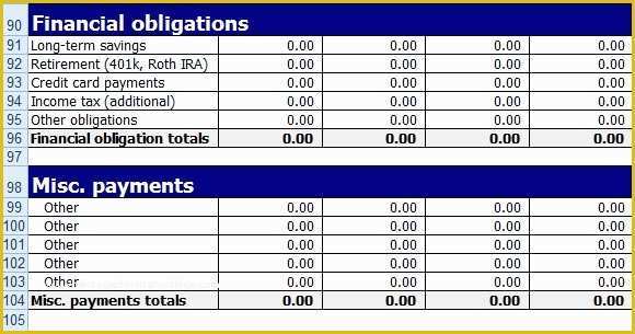 Free Excel Home Budget Template Of Free Personal Bud Template for Excel