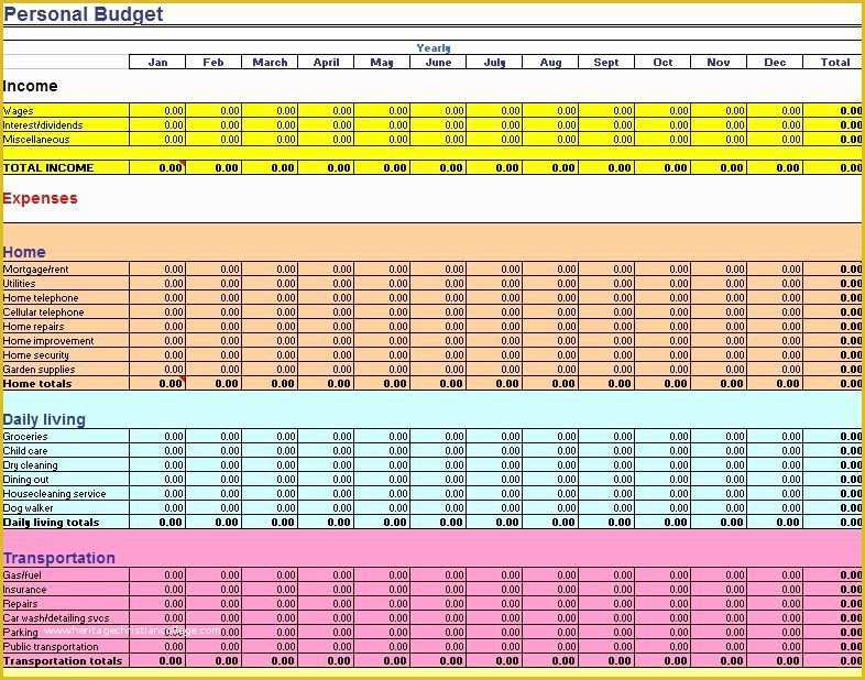 Free Excel Home Budget Template Of Spreadsheet Bud Template Big Board Of Stuff