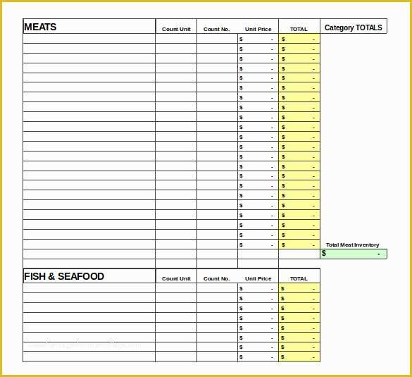 Free Excel Inventory Database Template Of 13 Food Inventory Templates Doc Pdf