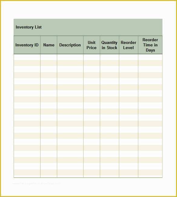 Free Excel Inventory Database Template Of Free Excel Template – 27 Free Excel Documents Download