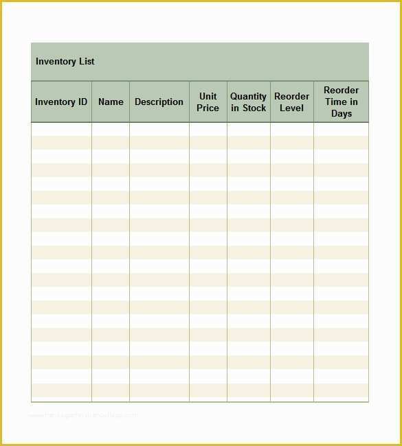 Free Excel Inventory Database Template Of Free Excel Template – 27 Free Excel Documents Download