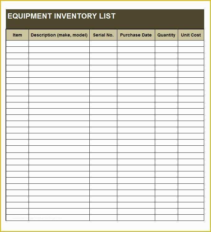 Free Excel Inventory Database Template Of Sample Inventory List 30 Free Word Excel Pdf