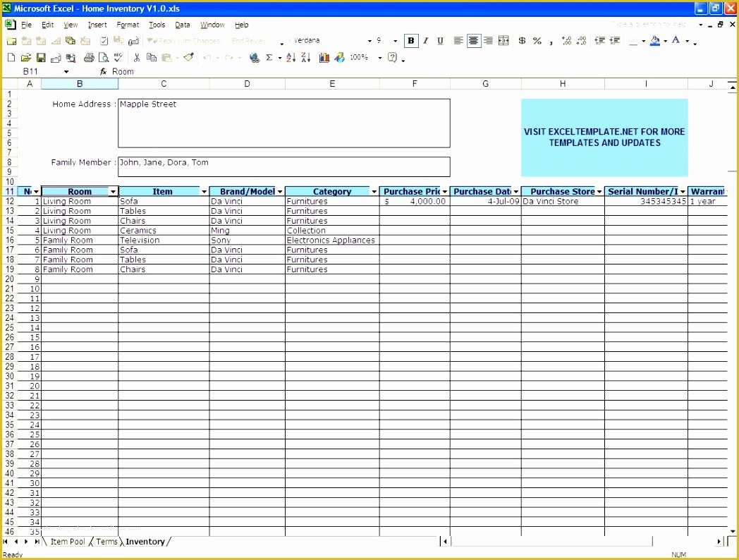 Free Excel Inventory Template Of 10 Inventory Excel Template Free Download Exceltemplates