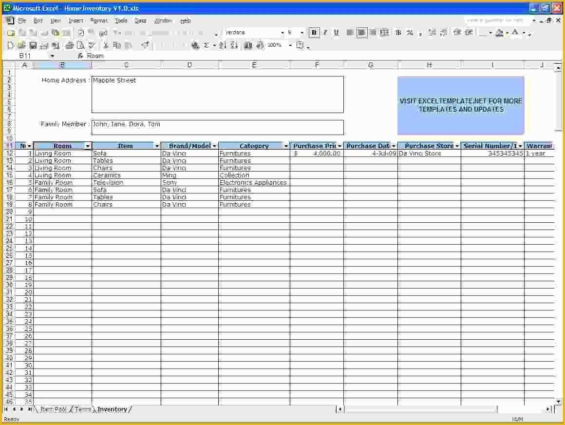 Free Excel Inventory Template Of Free Inventory Excel Spreadsheet Spreadsheet softwar Free