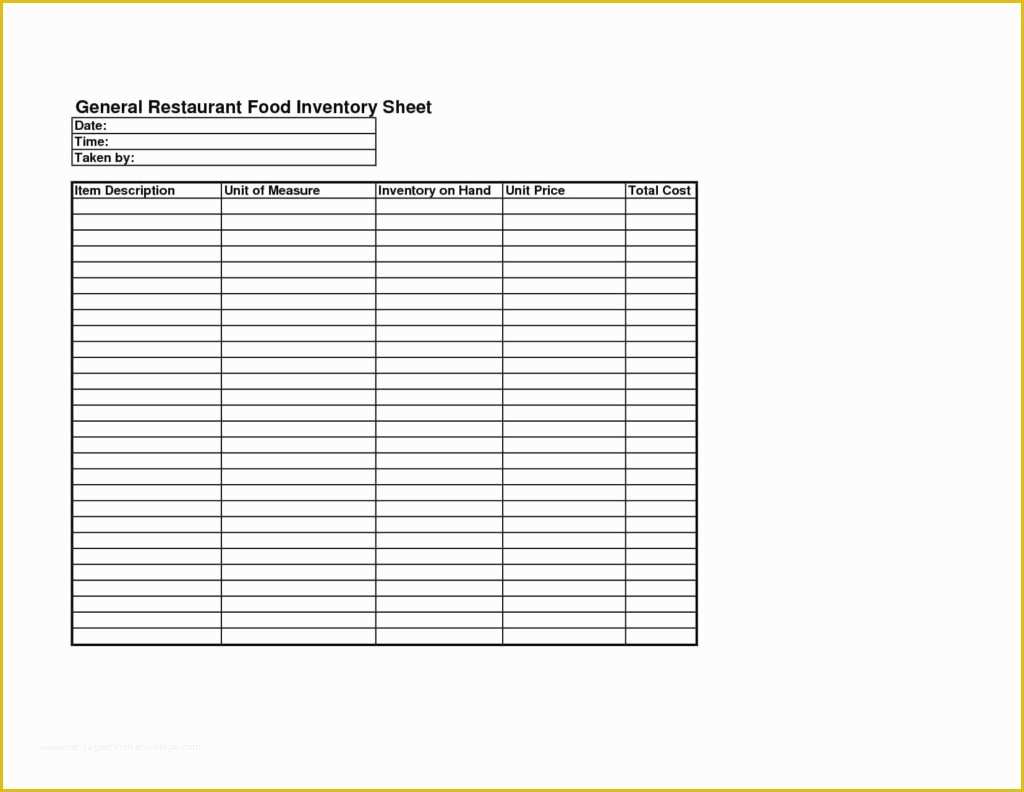Free Excel Inventory Template Of Inventory Control Templates Excel Free and Restaurant