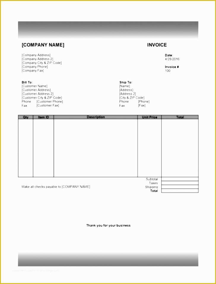 Free Excel Invoice Template Mac Of 6 Invoice Template Excel Mac Exceltemplates Exceltemplates