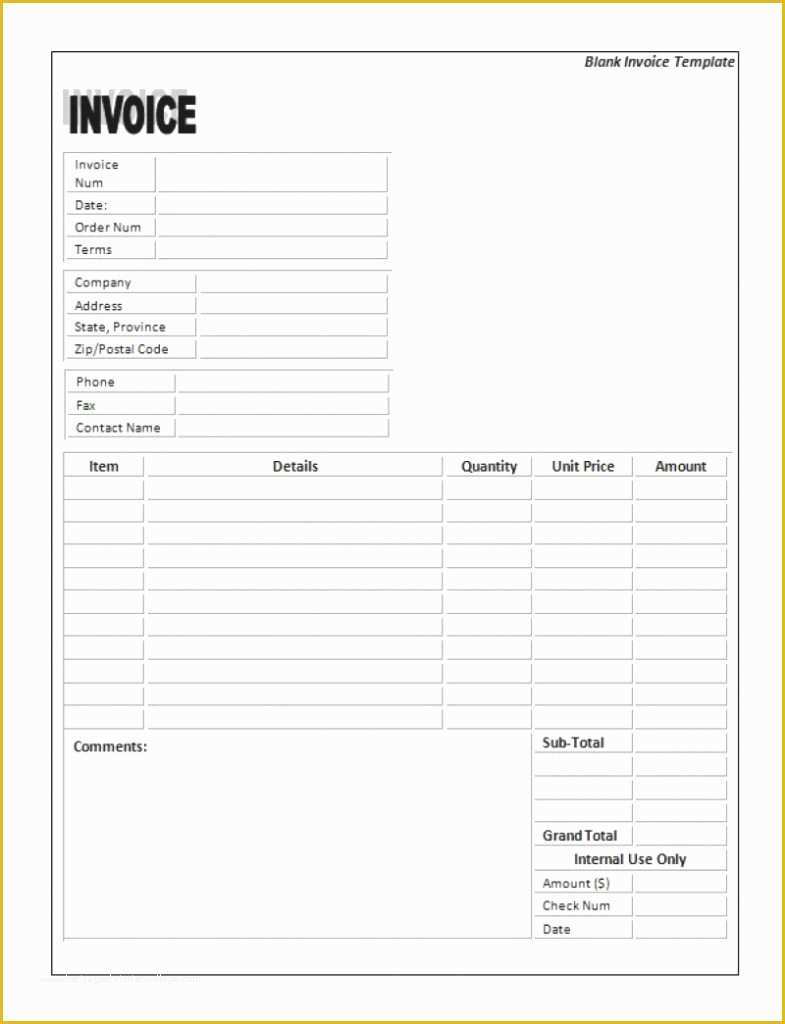 Free Excel Invoice Template Mac Of Downloadable Invoice Template Sample Worksheets Excel Free
