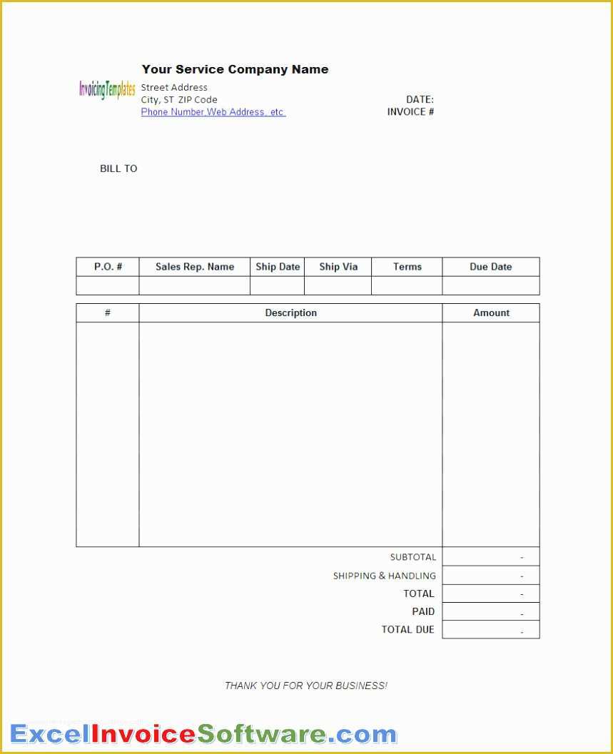 Free Excel Invoice Template Mac Of Downloadable Invoice Template Sample Worksheets Excel Free
