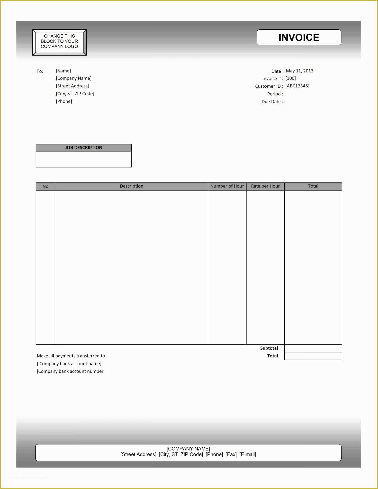 Free Excel Invoice Template Mac Of Invoice Templates for Mac Expense Spreadshee Invoice