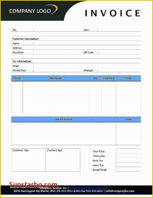 Free Excel Invoice Template Mac Of Make Your Own Invoice Template Free
