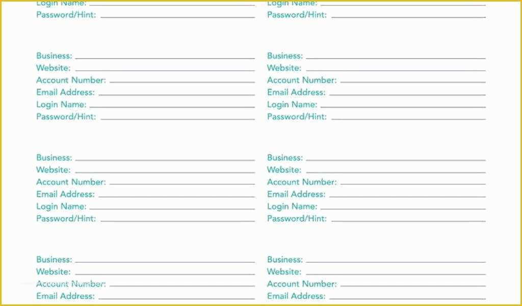 Free Excel Password Manager Template Of 13 Beautiful Password Manager Template Davidklinghoffer