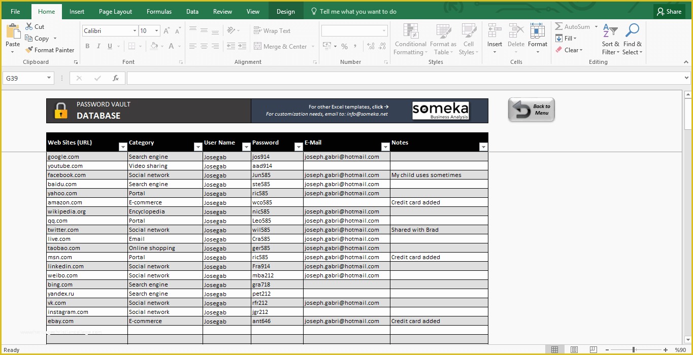 Free Excel Password Manager Template Of Password Keeper Free Password List Template In Excel