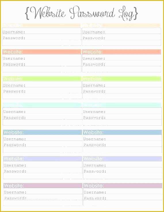 Free Excel Password Manager Template Of Password Manager Spreadsheet Template Elegant Free