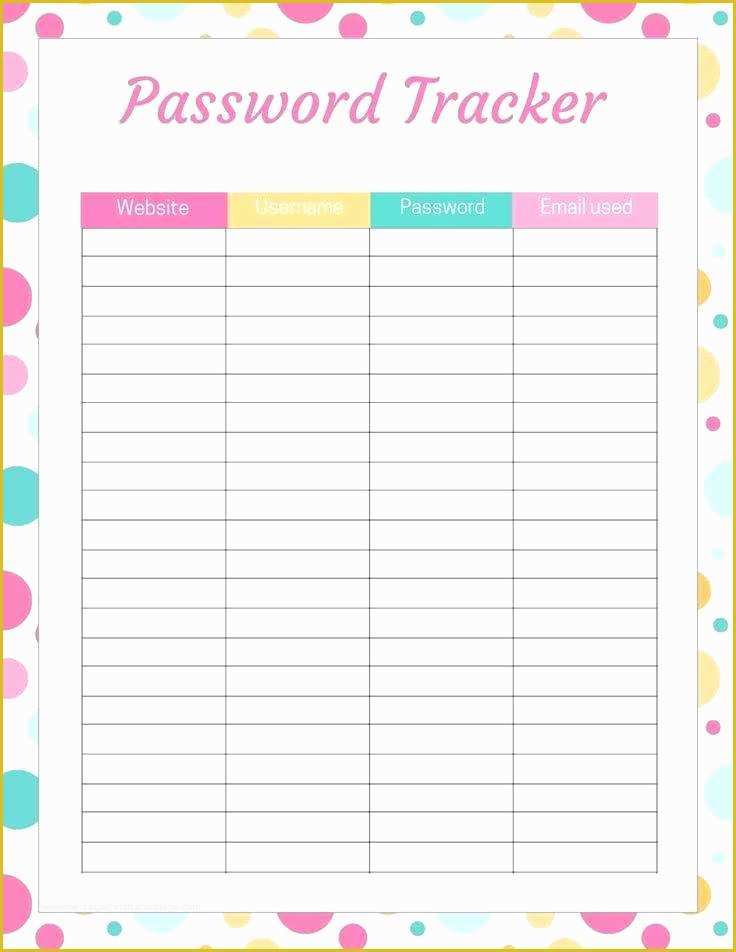 Free Excel Password Manager Template Of Password organizer Template Excel Password List Template