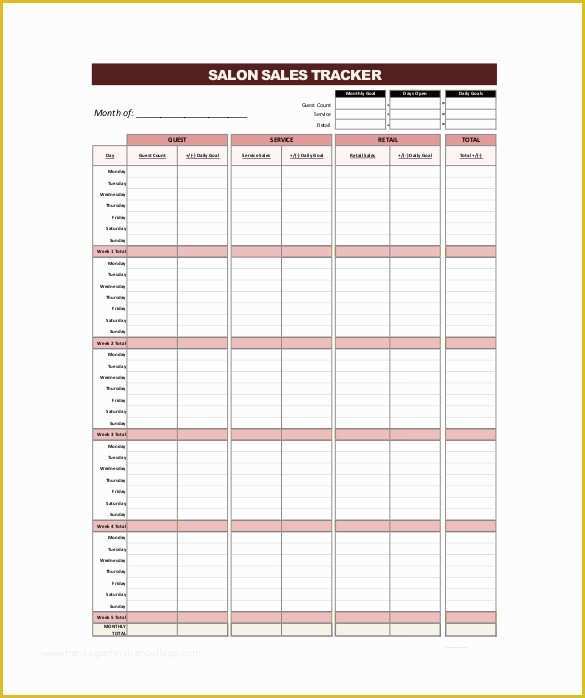 Free Excel Sales Tracker Template Of 10 Sales Tracking Templates Free Word Excel Pdf