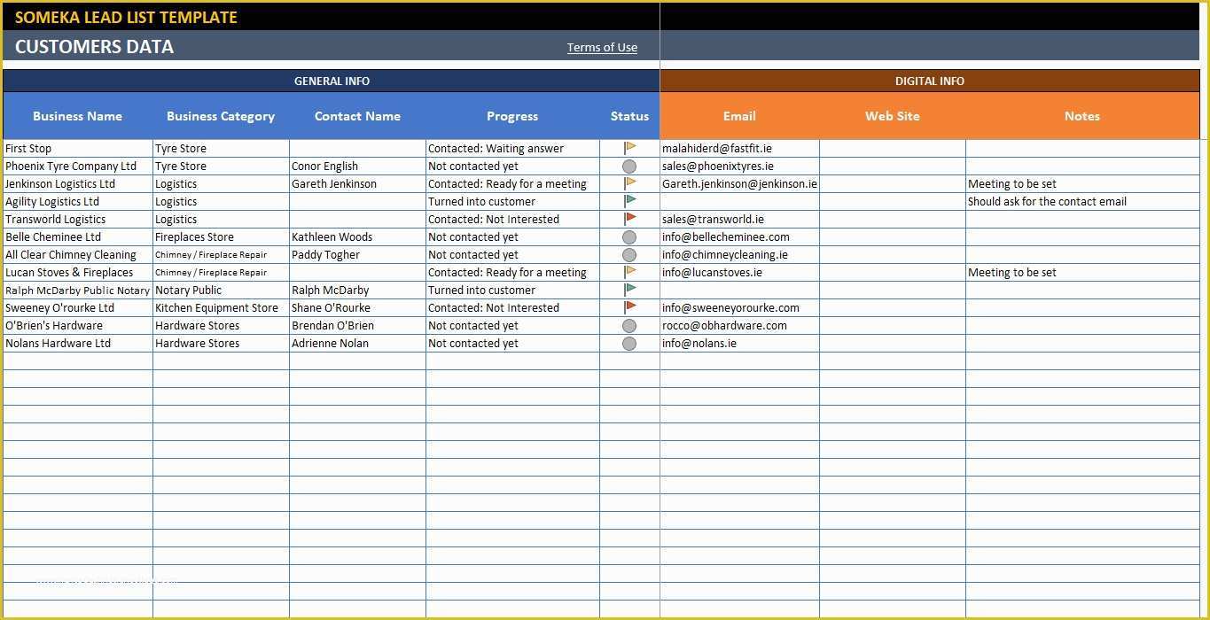 Free Excel Sales Tracker Template Of Sales Lead Tracking Excel Template Free – Spreadsheet Template